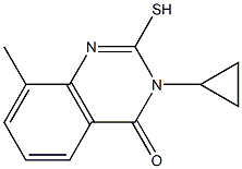 3-cyclopropyl-2-mercapto-8-methylquinazolin-4(3H)-one Structure