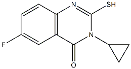 3-cyclopropyl-6-fluoro-2-mercaptoquinazolin-4(3H)-one Structure