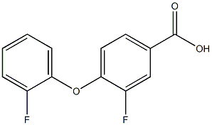 3-fluoro-4-(2-fluorophenoxy)benzoic acid Structure