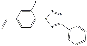 3-fluoro-4-(5-phenyl-2H-1,2,3,4-tetrazol-2-yl)benzaldehyde