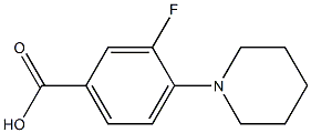 3-fluoro-4-(piperidin-1-yl)benzoic acid