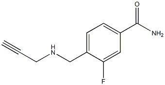 3-fluoro-4-[(prop-2-yn-1-ylamino)methyl]benzamide