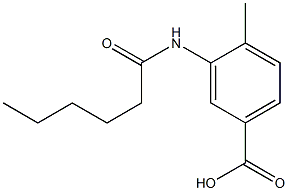 3-hexanamido-4-methylbenzoic acid Structure