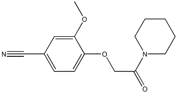 3-methoxy-4-[2-oxo-2-(piperidin-1-yl)ethoxy]benzonitrile|