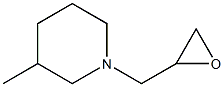 3-methyl-1-(oxiran-2-ylmethyl)piperidine Structure