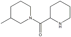 3-methyl-1-(piperidin-2-ylcarbonyl)piperidine Structure