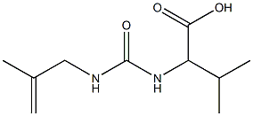3-methyl-2-({[(2-methylprop-2-enyl)amino]carbonyl}amino)butanoic acid Structure