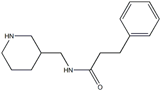 3-phenyl-N-(piperidin-3-ylmethyl)propanamide Structure