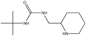 3-tert-butyl-1-(piperidin-2-ylmethyl)urea Struktur