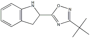 3-tert-butyl-5-(2,3-dihydro-1H-indol-2-yl)-1,2,4-oxadiazole Structure