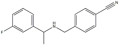 4-({[1-(3-fluorophenyl)ethyl]amino}methyl)benzonitrile