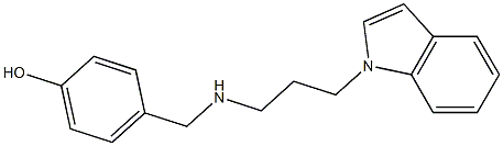 4-({[3-(1H-indol-1-yl)propyl]amino}methyl)phenol|