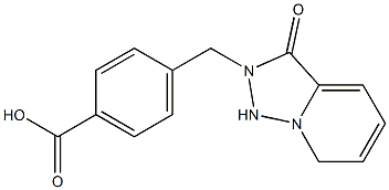4-({3-oxo-2H,3H-[1,2,4]triazolo[3,4-a]pyridin-2-yl}methyl)benzoic acid Struktur