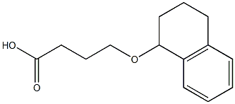4-(1,2,3,4-tetrahydronaphthalen-1-yloxy)butanoic acid Struktur