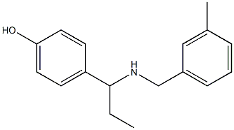 4-(1-{[(3-methylphenyl)methyl]amino}propyl)phenol Structure