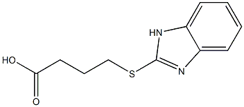 4-(1H-1,3-benzodiazol-2-ylsulfanyl)butanoic acid Structure