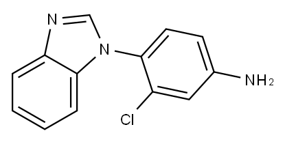 4-(1H-benzimidazol-1-yl)-3-chloroaniline Struktur