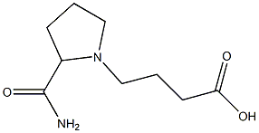  4-(2-carbamoylpyrrolidin-1-yl)butanoic acid