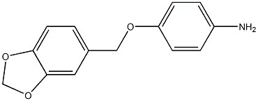 4-(2H-1,3-benzodioxol-5-ylmethoxy)aniline Structure