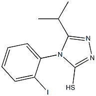 4-(2-iodophenyl)-5-(propan-2-yl)-4H-1,2,4-triazole-3-thiol Struktur