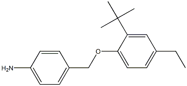  4-(2-tert-butyl-4-ethylphenoxymethyl)aniline