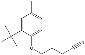 4-(2-tert-butyl-4-methylphenoxy)butanenitrile Struktur