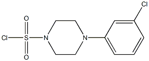 4-(3-chlorophenyl)piperazine-1-sulfonyl chloride Struktur