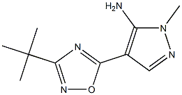 4-(3-tert-butyl-1,2,4-oxadiazol-5-yl)-1-methyl-1H-pyrazol-5-amine