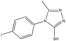 4-(4-iodophenyl)-5-methyl-4H-1,2,4-triazole-3-thiol Struktur