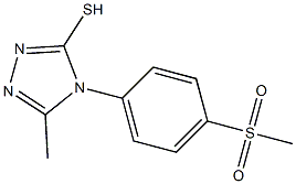 4-(4-methanesulfonylphenyl)-5-methyl-4H-1,2,4-triazole-3-thiol Structure