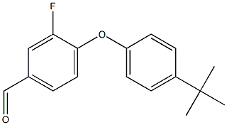4-(4-tert-butylphenoxy)-3-fluorobenzaldehyde Structure