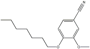 4-(heptyloxy)-3-methoxybenzonitrile Structure