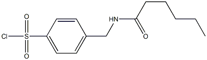 4-(hexanamidomethyl)benzene-1-sulfonyl chloride 结构式
