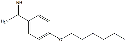 4-(hexyloxy)benzene-1-carboximidamide 结构式