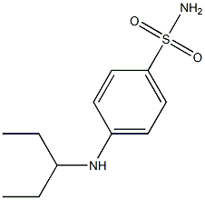 4-(pentan-3-ylamino)benzene-1-sulfonamide Structure