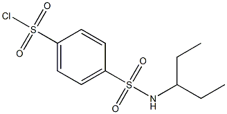 4-(pentan-3-ylsulfamoyl)benzene-1-sulfonyl chloride Struktur