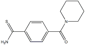 4-(piperidin-1-ylcarbonyl)benzenecarbothioamide Structure