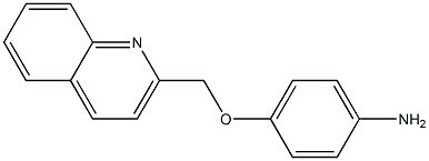 4-(quinolin-2-ylmethoxy)aniline Structure