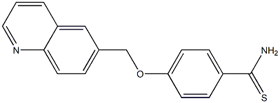 4-(quinolin-6-ylmethoxy)benzene-1-carbothioamide