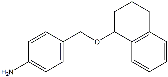4-[(1,2,3,4-tetrahydronaphthalen-1-yloxy)methyl]aniline 结构式
