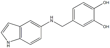 4-[(1H-indol-5-ylamino)methyl]benzene-1,2-diol Structure