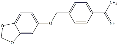 4-[(2H-1,3-benzodioxol-5-yloxy)methyl]benzene-1-carboximidamide