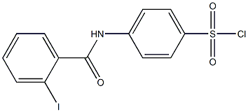 4-[(2-iodobenzene)amido]benzene-1-sulfonyl chloride 结构式