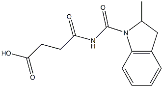  4-[(2-methyl-2,3-dihydro-1H-indol-1-yl)carbonylamino]-4-oxobutanoic acid