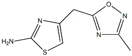4-[(3-methyl-1,2,4-oxadiazol-5-yl)methyl]-1,3-thiazol-2-amine Structure