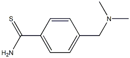 4-[(dimethylamino)methyl]benzenecarbothioamide,,结构式