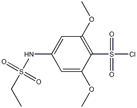 4-[(ethylsulfonyl)amino]-2,6-dimethoxybenzenesulfonyl chloride Structure