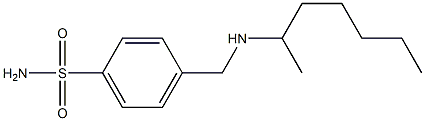 4-[(heptan-2-ylamino)methyl]benzene-1-sulfonamide 结构式