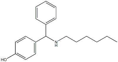 4-[(hexylamino)(phenyl)methyl]phenol 结构式