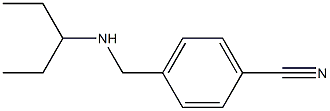 4-[(pentan-3-ylamino)methyl]benzonitrile Structure